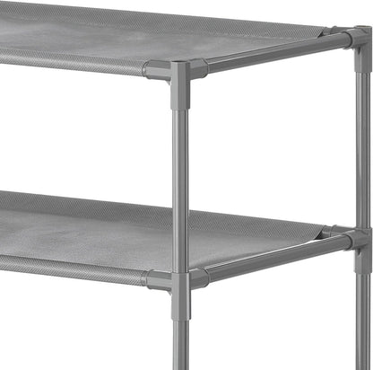 6-Tier Whitmor Spacemaker Shelves, Gunmetal