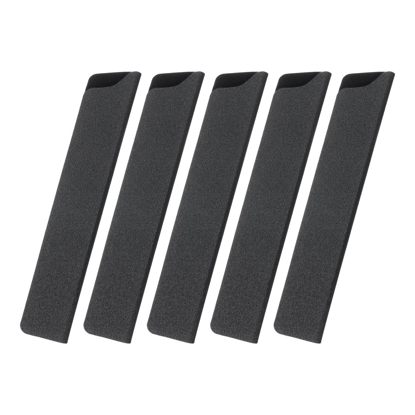 uxcell 5 Pcs Knife Cover Sleeves, 8.3" x 1.4" ABS Knives Edge Guard Blade Protector Universal Knife Sheath for Home Kitchen, Black