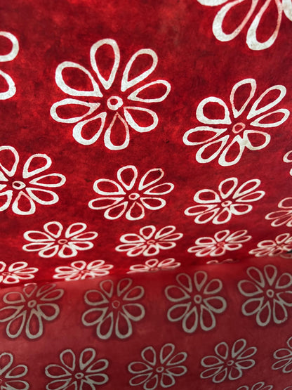 Flower Paper, Gift Wrapping, Batik Handmade Paper, Pattern Paper for Crafts, Natural Handmade Paper, Gift Wrapper, Scrapbooking Supplies, Origami Paper, Luxury Journals Paper, handmade paper crafting