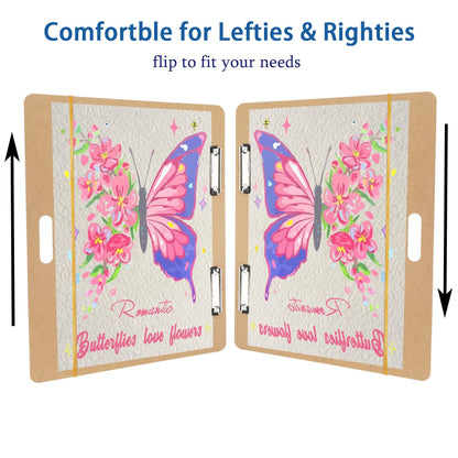 18" x 24" Drawing Board, Artist Sketch Boards with Handle for Drafting Art, Portable Wooden Clipboard for Class or Studio Fit in Artists Tote