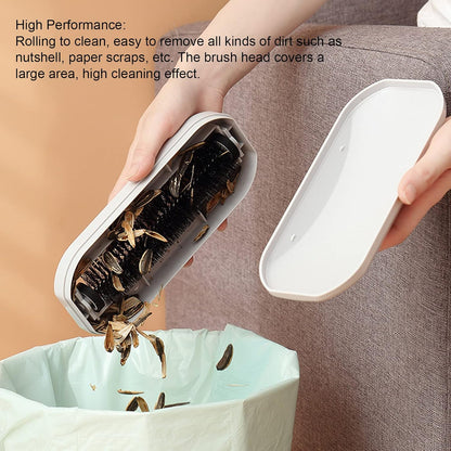 Rolling Crumb Brush, Reusable Handheld Debris Collector for Table, Bed Sheet, Clothes, Sofa, Floor, Carpet, Home