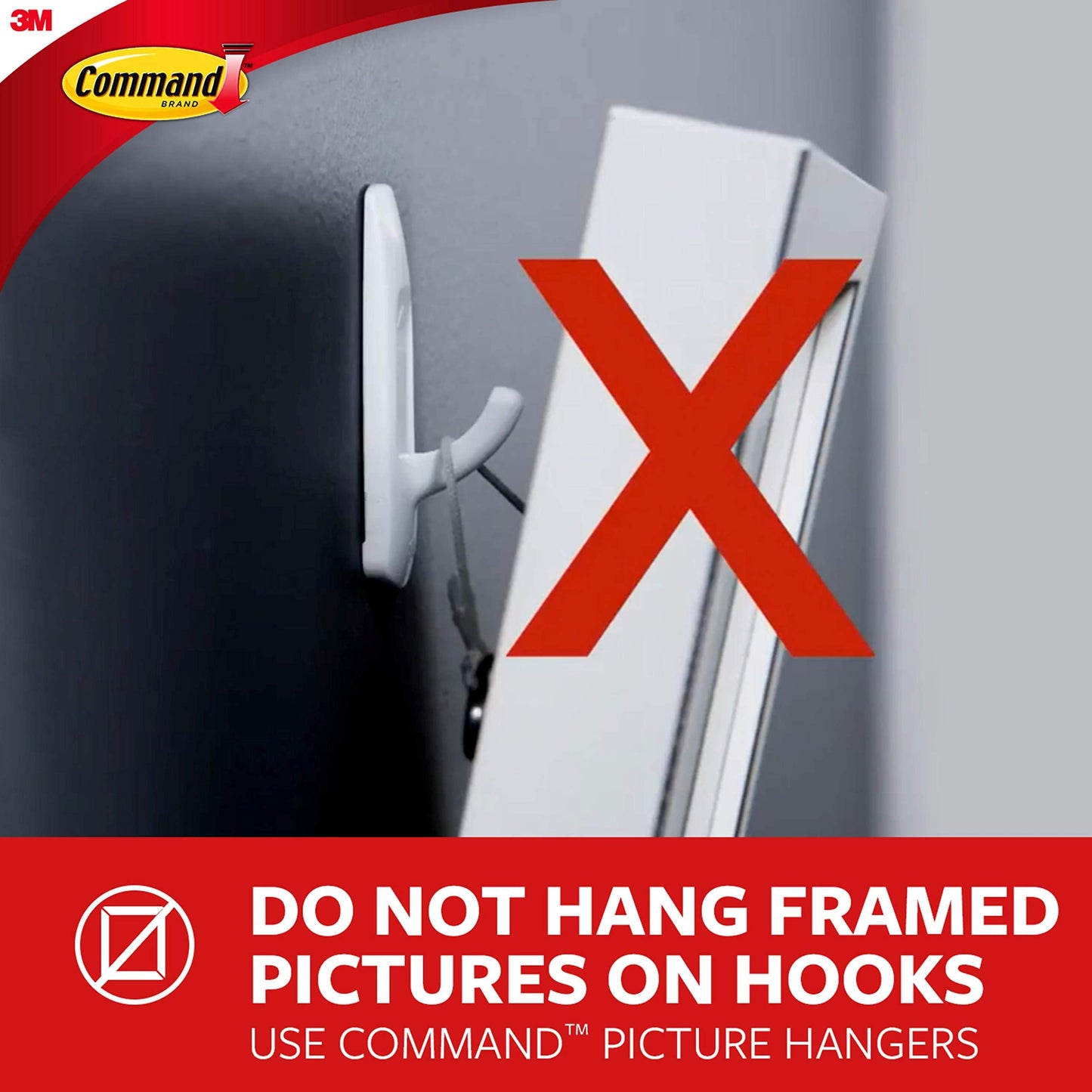Command Small Wire Toggle Hooks, 16 Hooks and 24 Command Strips, Damage-Free Hanging Wall Hooks with Adhesive Strips, No Tools Adhesive Hooks for Hanging, Organization and Storage, Holds up to 0.5 lb