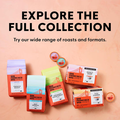 San Francisco Bay K-Cup Coffee Pods - Bay Bridge Blend, Medium Roast, 80 Count, Compostable