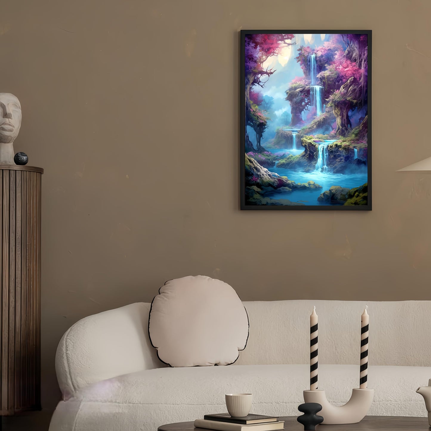 Diamond Art Kits for Adults,Dream Forest Waterfall Diamond Paintings Kits for Beginners,5D DIY Paint By Diamonds,Full Round Drill Diamond Dot Gem Art Painting Kits,for Home Wall Decor 11.8X15.7 Inch
