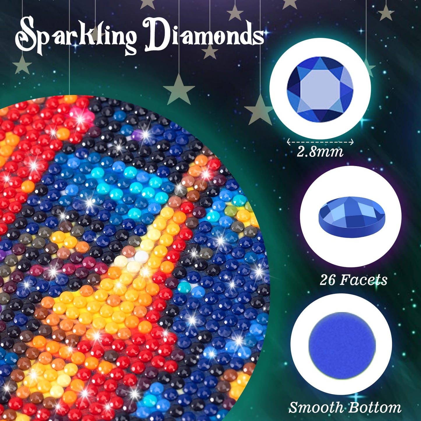 EATUKYIC Diamond Painting for Adults 5D Waterfalls in The Purple Forest Full Drill Diamond Art Kit DIY Waterfall Gem Painting Set Bedroom Living Room Wall Decor Gifts 12x16 inch
