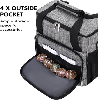 Coffee Maker Carrying Bag for Keurig K-Mini or K-Mini Plus, Grey Storage Mini Tote Case for Travel