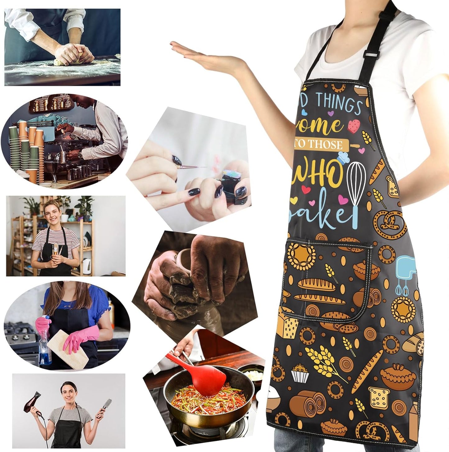 MBMSO Baking Apron: The Secret Ingredient is Always Love, Gifts for Bake Lovers
