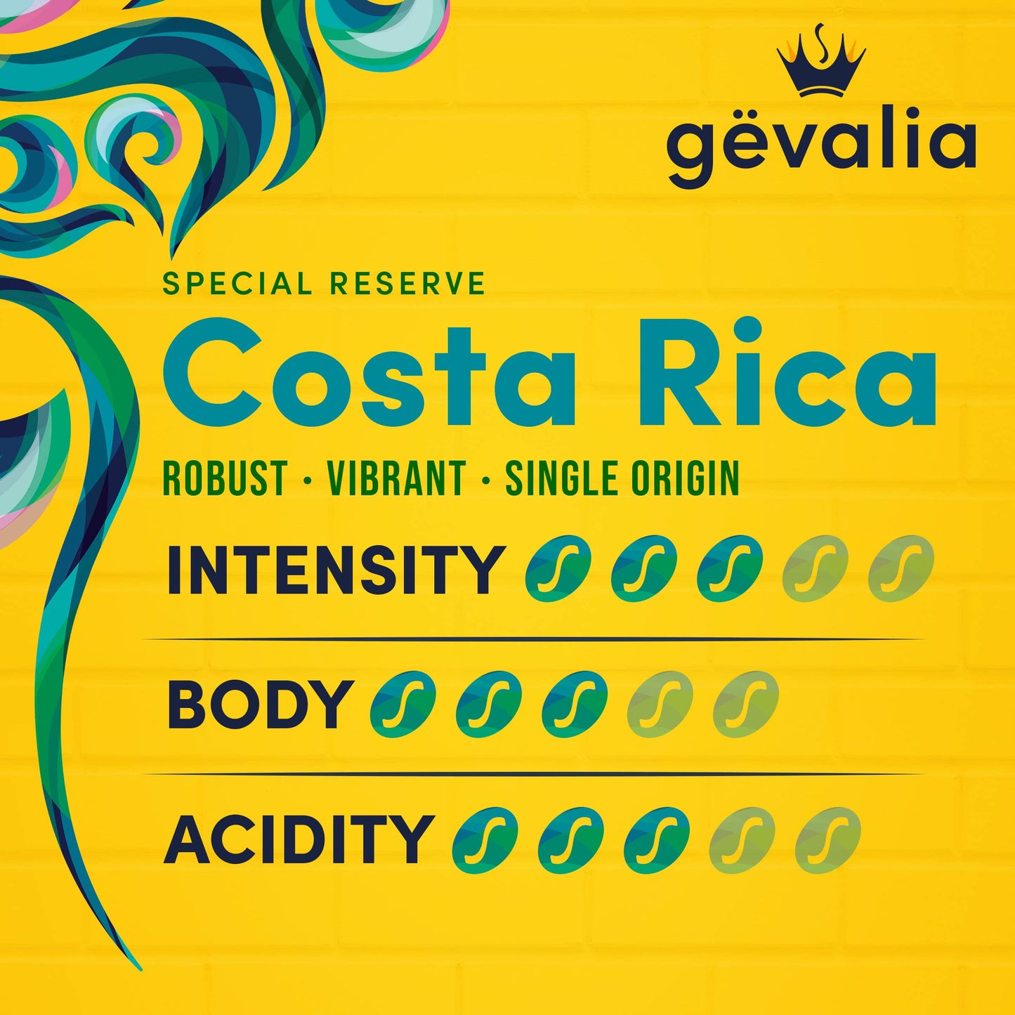 Gevalia Special Reserve Costa Rica Single Origin Medium Roast Ground Coffee, 10 oz. Bag