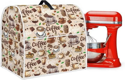Kitchen Stand Mixer Cover - Dust Protection for 4.5-5 Qt Stand Mixer with Top Handle and Accessories Pockets