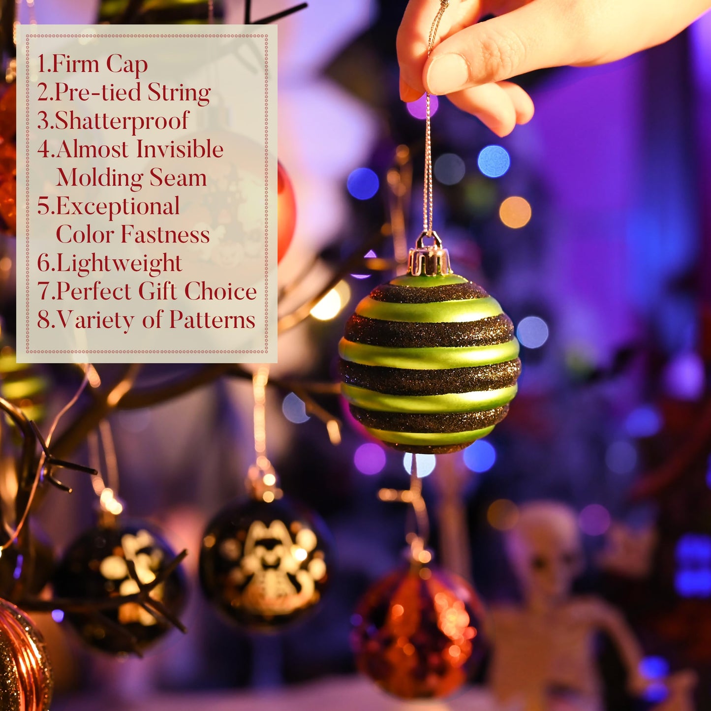 Valery Madelyn Halloween Decorations Value Bundle (2 Items), 40ct & 16ct Halloween Ornaments Tree Decorations for Holiday Party Indoor Home Decor