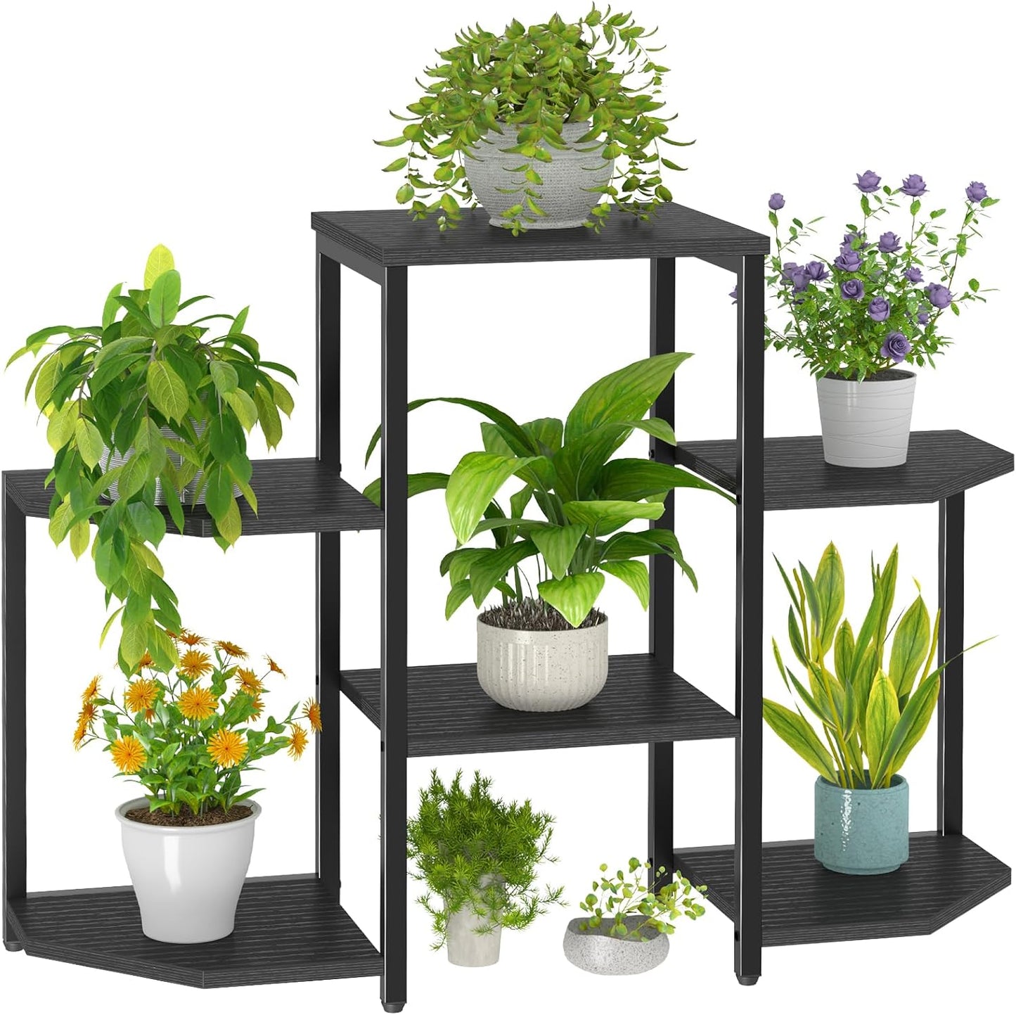 6 6 Asgolion Plant Stand Indoor,Multiple Plant Shelf Corner Rack, Potted Plant Stand, Tiers Large Flower Holder