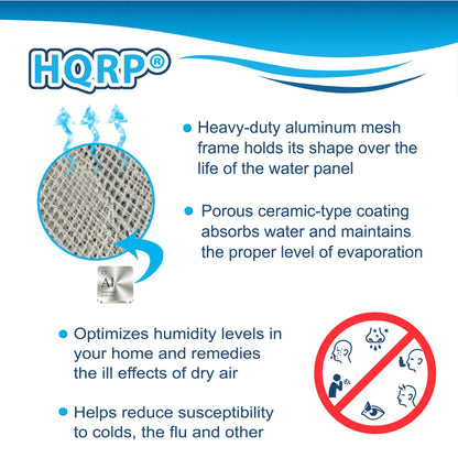 HQRP 2-pack Water Filter compatible with Clean Comfort HE12 HE12A HE12M HE12MM Humidifiers, HEP-GA10 Replacement
