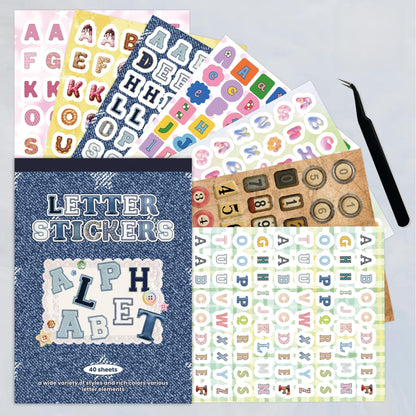 3000+ Pcs Alphabet & Number Letter Stickers for Scrapbooking & Journaling, Vinyl Adhesive Sticker Letters for Scrapbook Supplies, DIY Crafts, Decorative Projects & Personalization
