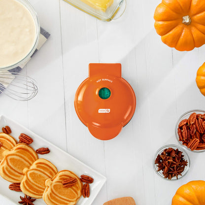 DASH Mini Waffle Maker Machine for Individuals, Paninis, Hash Browns, & Other On the Go Breakfast, Lunch, or Snacks, with Easy to Clean, Non-Stick Sides, Purple Galaxy 4 Inch