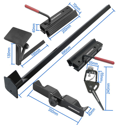 BG-GRIND4 4PCS Set Complete Grinding Jig System for Wood Chisels, Grind Sharpening System to Sharpen Lathe Turning Tools, Chisels, Skews, Bowl Spindle Gouges etc.