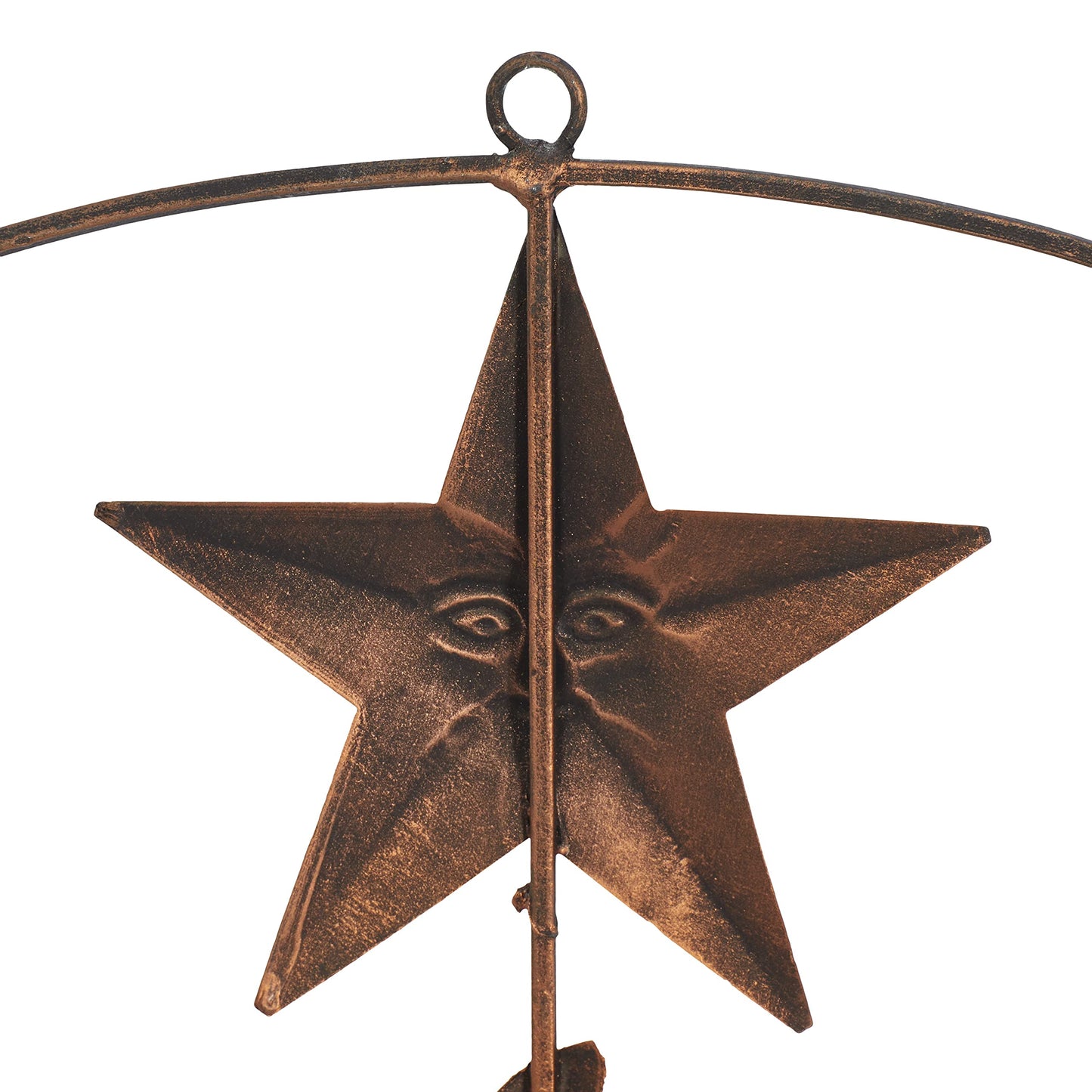 Deco 79 Metal Sun and Moon Home Wall Decor Indoor Outdoor Wall Sculpture with Stars, Wall Art 21" x 1" x 21", Bronze