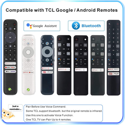 Universal Smart Remote Compatible with Hisense TV Remote Control Replacement 2025-2015, Voice, Bluetooth, Hisense Google, Android, Laser, Canvas TVs, 4K UHD, HD, Mini-LED, ULED