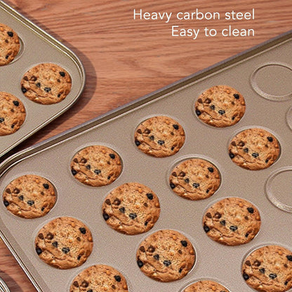Muffin Cupcake Pan for Baking, Small Whoopie Pie Pan, Carbon Steel Bakeware for Muffins, Moon Pie, Cookies