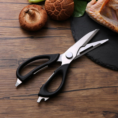 Kitchen Scissors All Purpose for Food, Dishwasher Safe with Comfort Grip, Ultra Sharp for Cooking Herbs & Meat
