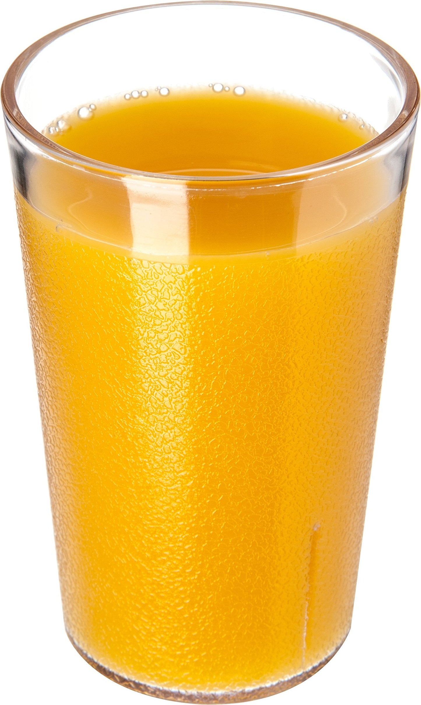 Carlisle FoodService Products Stackable Stackable Tumbler Plastic Tumbler with Pebbled Exterior for Restaurants, Catering, Kitchens, Plastic, 9.5 Ounces, Clear, (Pack of 72)