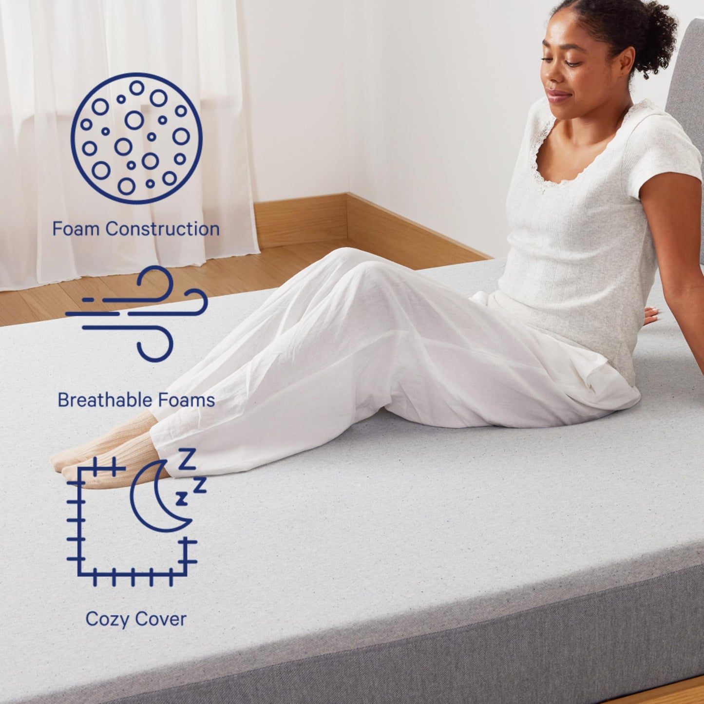 Casper Sleep Element California King Mattress - Medium Feel - Motion Isolation - Breathable, Cooling Memory Foam - 100-Night Trial - CertiPUR-US
