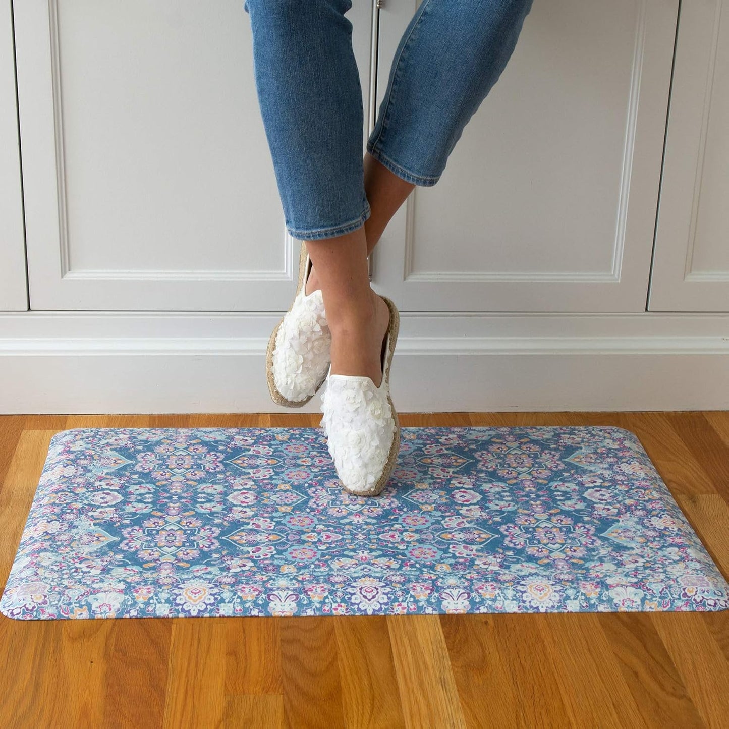 FloorPops Blue Kilim Anti-Fatigue Comfort Mat, FPA3732