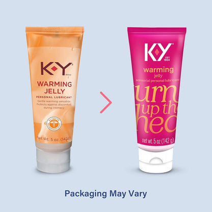 5 K-Y Warming Jelly Personal Lubricant Tube, Ounce
