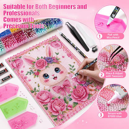 51000Pcs 48 Colors Resin Jelly Rhinestones for Bedazzling and Tools 3mm Flatback Gems for Diamond Art Bedazzler Kit with 3Pcs 10ML Glue for Clothing Crafting Book Nail Art