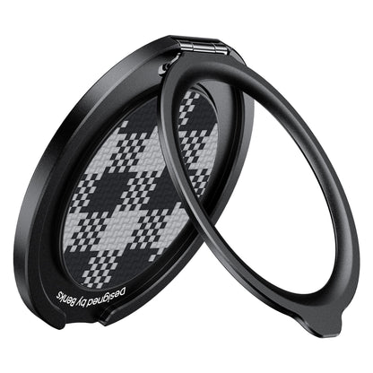 BENKS ArmorPop Magnetic Phone Grip & Stand for MagSafe, 360° Rotation Adjustable Phone Ring Holder for iPhone 17/16/15/14/13/12 Series, Durable Kevlar Design
