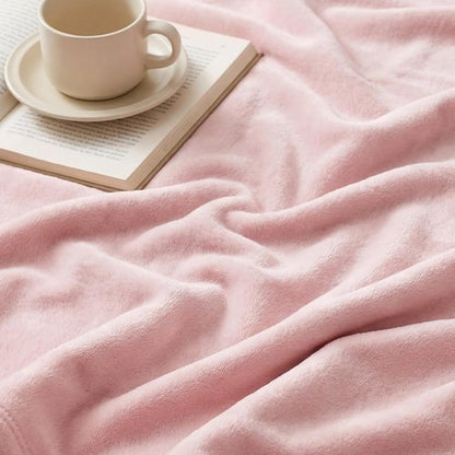 Bedsure GentleSoft Fleece Blanket - Cozy Lightweight Plush Full Size Pink Microfiber, 84x90 Inches