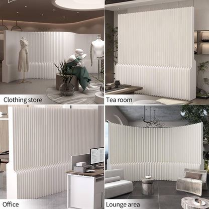 Foldable Room Divider Panel, Honeycomb Structure, Lightweight, Freestanding Privacy Screen for Office, Home, Studio, Temporary Wall Divider for Space Separation (118x10x71in)