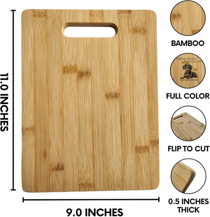 Dachshund Cutting Board and Stickers - Unique Gifts for Dachshund Lovers by Leann Michael
