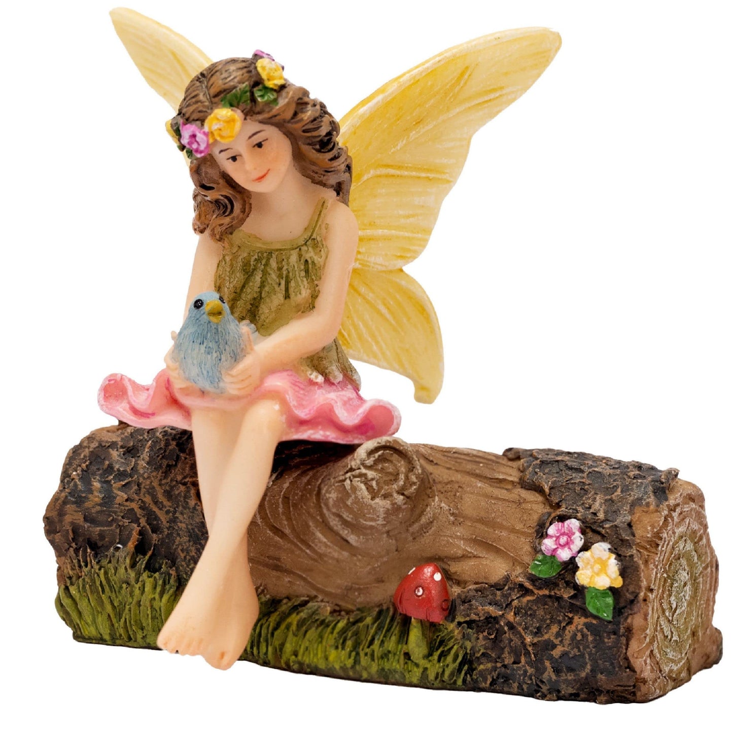 PRETMANNS Fairy Garden Fairies Outdoor Indoor Accessories Kit - Miniature Fairy Figurines Set with Garden Fairy Figures - Small Fairies Figurines for Fairy Gardens Village Decorations – 2 Items