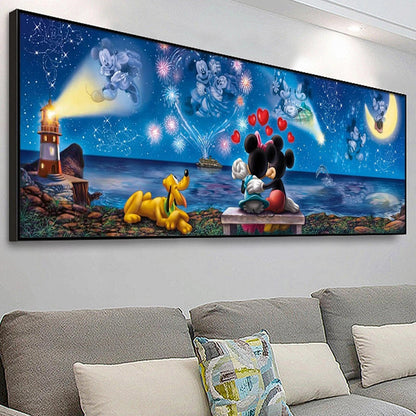 JYLMOOD Cartoon Diamond Painting Kits for Adults 5D Diamond Art Kits for Beginner,DIY Full Drill Diamond Rhinestone with Tools Accessories for Home Wall Decor Christmas 12x35inch