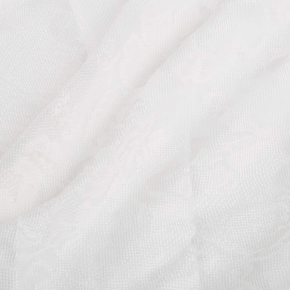 No. 918 Alison Floral Lace Sheer Kitchen Curtain Swag Pair, 58" x 38", Ivory