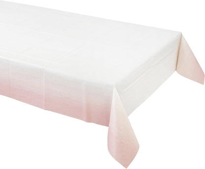 1st 180 cm 120 cm Talking Tables Pink And Gold Party Supplies | Pink Paper Table Cloth | Great For Baby Shower, Girls