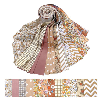 42 Pcs Jelly Roll Fabric, Fabric Panels for Quilting, Pre-Cut Cotton Strips for Quilting Crafting Sewing, Craft Supplies for Blanket Rug Upholstery Home Decor Quilt Making and DIY Projects