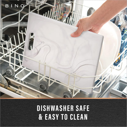 BINO 3-Piece Cutting Board Set, BPA-Free Plastic, Durable, Multipurpose, Dual-Sided, Dishwasher Safe