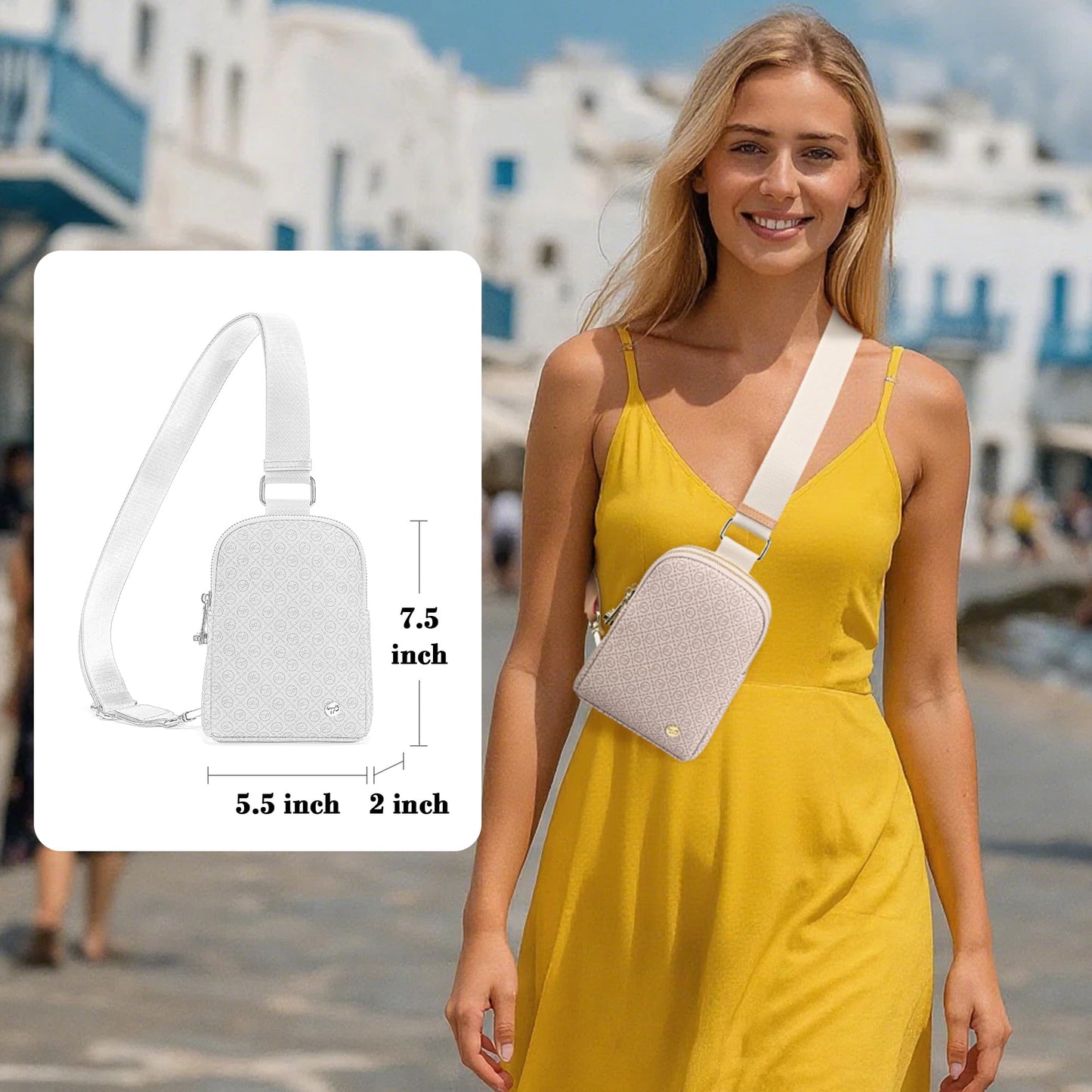 INICAT Anti Theft Crossbody Bags for Women Travel Small Sling Bags Cross Body Bag Purses for Woman