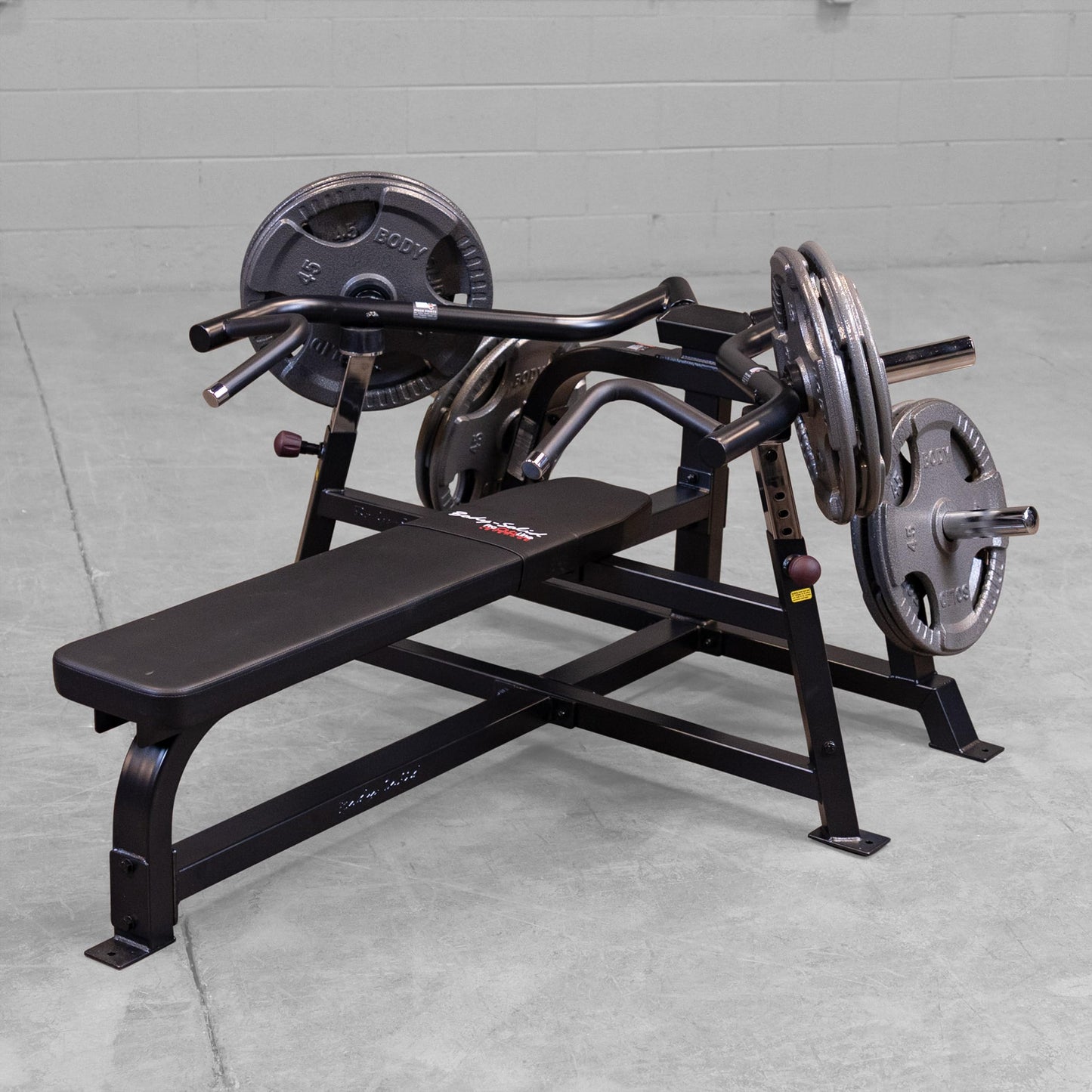 Body-Solid Pro ClubLine (LVBP) Adjustable Leverage Gym Bench - Converging Chest & Bench Press Machine with Sealed Bearings and Gas-Assisted Start Positions