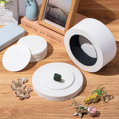 Tujoe 1 Pcs Large Microwave Kiln with 50 Pcs Kiln Paper Professional Glass Jewelry DIY Tools Pottery Kit for Home Use Glass Fusing Melting Jewelry Making Fuseworks Beginners