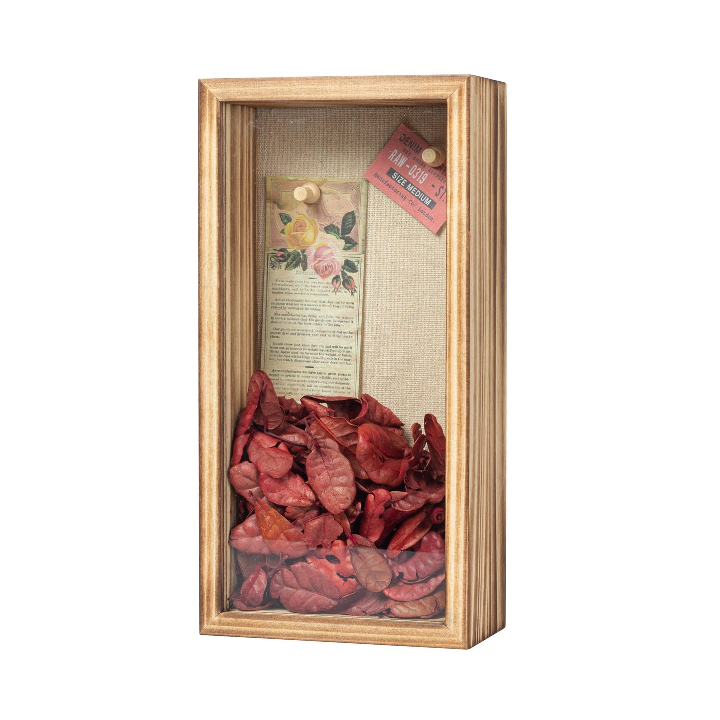 Increased Fire Shadow Box Frame 5x10 Shadow Box Display Case with Linen Back of Awards Memorabilia Flower, Pictures, Keepsakes、Bouquet、Medals and More Photos Memory Box Long Skinny