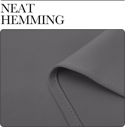 NICETOWN Grey Blackout Curtain Panels - Thermal Insulated Grommet Top Drapes | 2 Panels, 42"W x 78"L