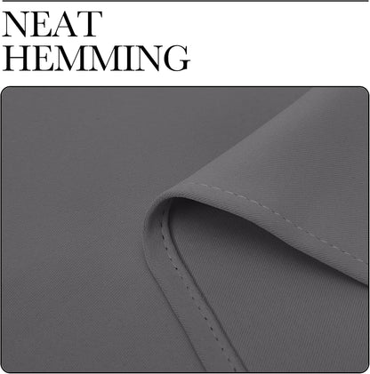 NICETOWN Blackout Curtains - Triple Weave Thermal Insulated Grommet Draperies | 55"x96", Grey (1 Pair)