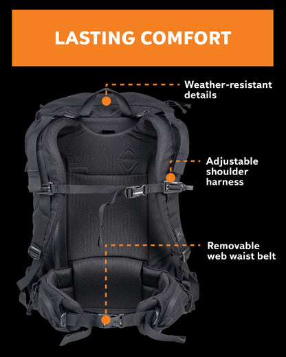 Mystery Ranch Blitz 35 Backpack – Modern Utility Bag with Top-Load Access, Organized Lid & Padded Laptop Sleeve – Black, L/XL