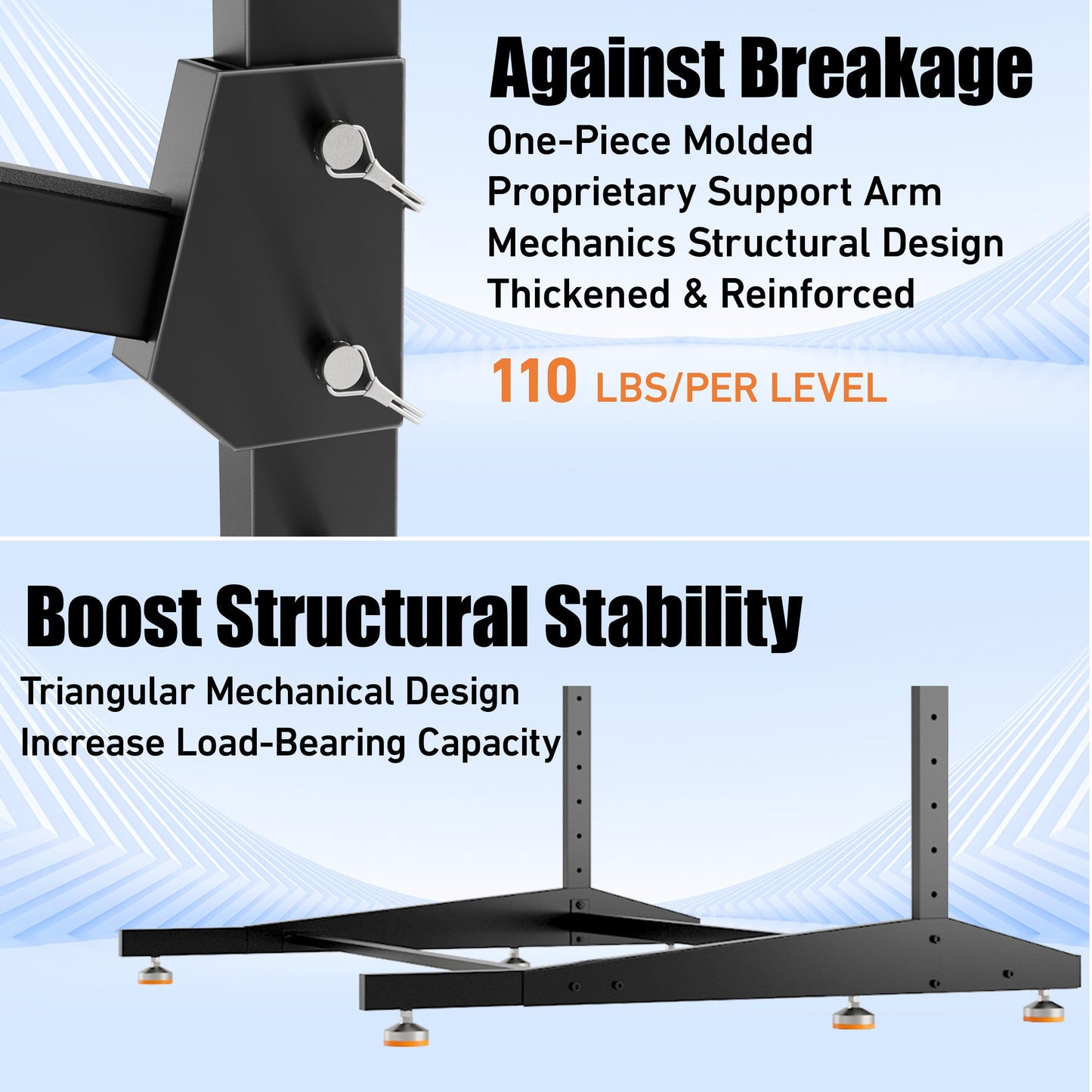 AlloyLake 3-Tier Freestanding Kayak Storage Rack, Heavy Duty Outdoor Canoe Stand for Garage & Dock, 330 lbs Capacity, Rust-Proof 304 Stainless Steel Hardware (Black)