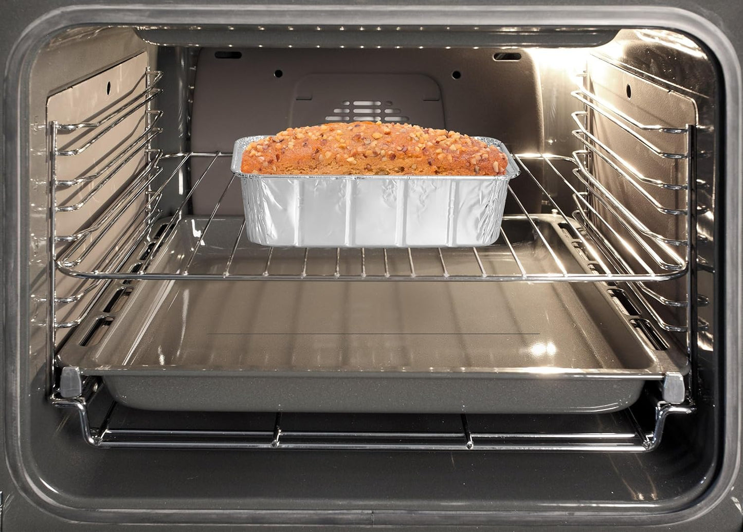 PARTY BARGAINS Aluminum Loaf Pan - 20 Pack, 2 Lb, 8.5" x 4.5" x 2.5", Heavy Duty Disposable for Baking & Serving