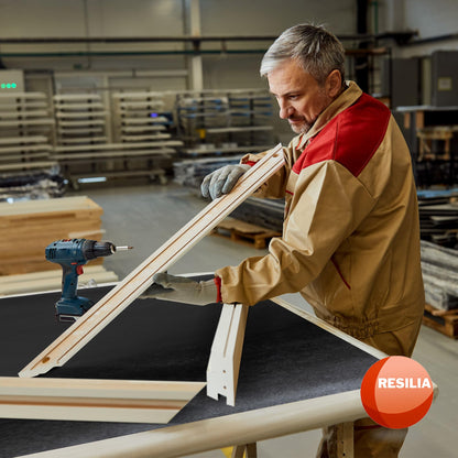RESILIA Work Bench Mat - 23.5" X 71.5" X 0.06" Scratch-Resistant PVC Mats - Protect Your Workbench, Table, or Tool Station from Painting, Woodworking, Crafting, Building, & More, Black, Made in USA