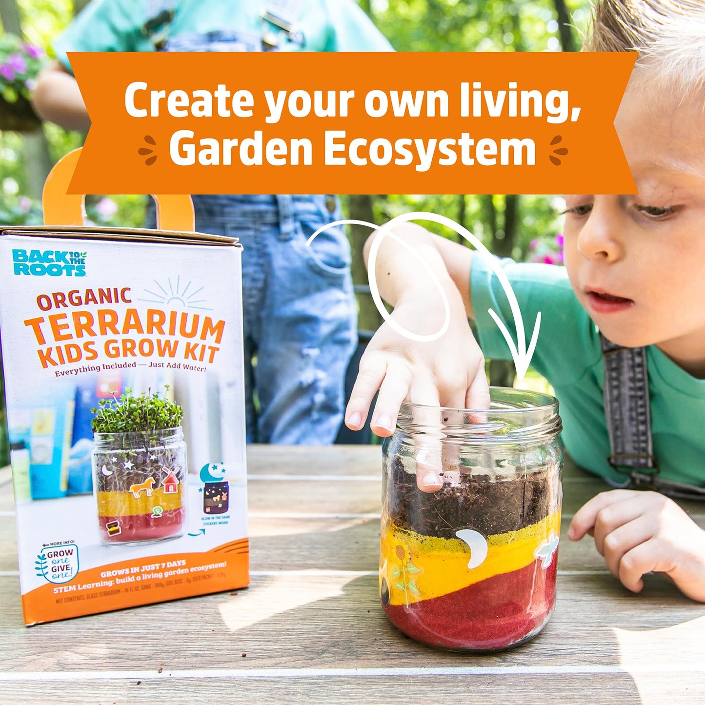 Back to the Roots Terrarium Grow Kit - Easy-to-Use DIY Set for All Ages Small