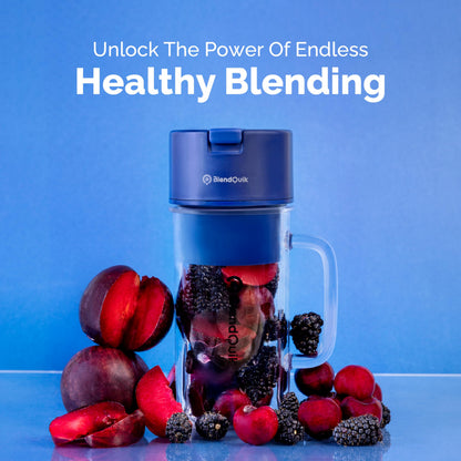 Personal Portable Blender For Shakes & Smoothies, Leakproof & Stylish Portable Mason Jar Shaker, Rechargeable Mini Blender with 10-Blade Blending System 14oz, Pink